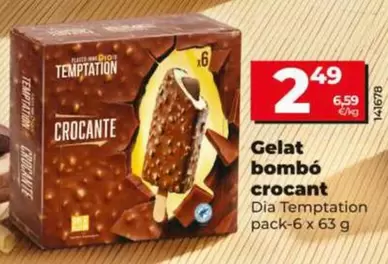 Dia - Gelat bombo crocant