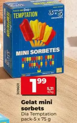 Dia - Gelat Mini Sorbets