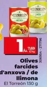 El Torreón - Olives Farcides D'anxova/de Llimona