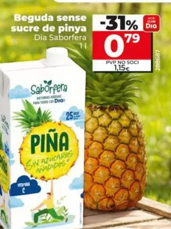 Dia - Beguda Sense Sucre De Pinya