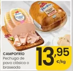 Campofrío - Pechuga De Pavo Clasica O Braseada