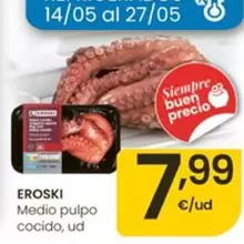 Eroski - Medio Pulpo Cocido