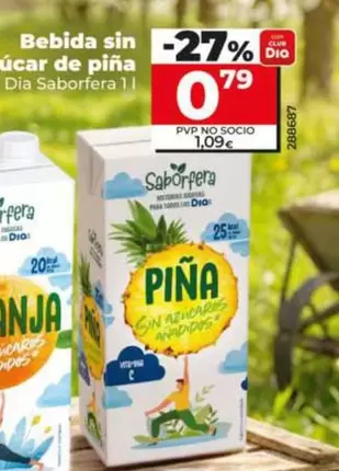 Dia - Bebida Sin Cucar De Pina