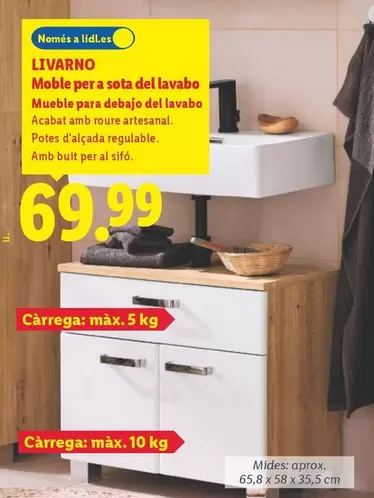Livarno - Mueble Para Debajo Del Lavabo