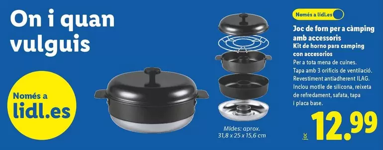 Kit De Horno Para Camping Con Accesorios