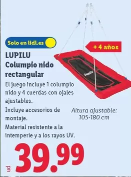 Lupilu - Columpio Nido Rectangular