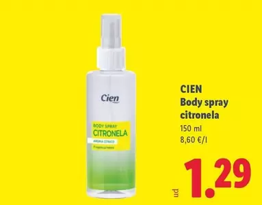 Cien - Body Spray Citronela