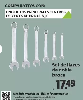 Set De Llaves De Doble Broca