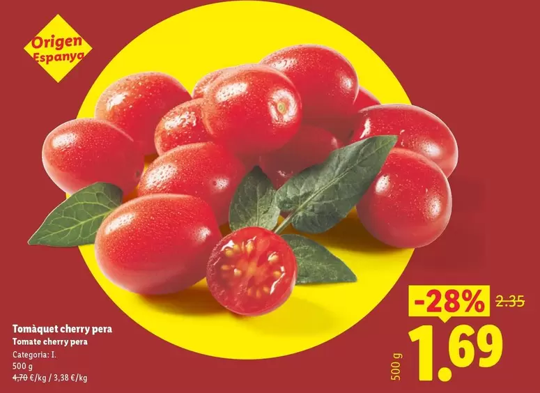 Tomate Cherry Pera