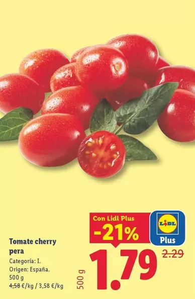 Tomate Cherry Pera