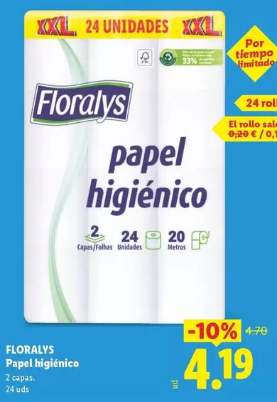 Floralys - Papel Higienico