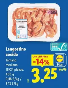 Langostino Cocido