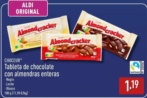 aldi - Tableta De Chocolate Con Almendras Enteras