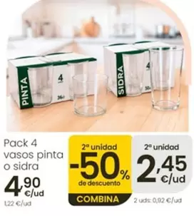 Vasos Pinta O Sidra
