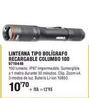 Linterna Tipo Bolígrafo Recargable Columbo 100 