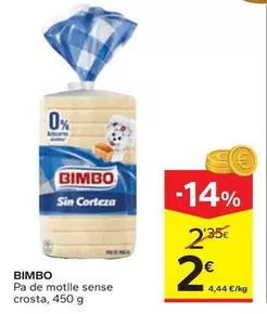 Bimbo - Pa De Motlle Sense Crosta