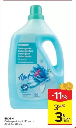 Eroski - Detergent Liquid Frescor Azul