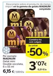 Magnum - Gelat Mini Double Xocolata