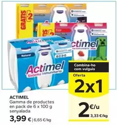 Actimel - Gamma De Productes En Pack Senyalada