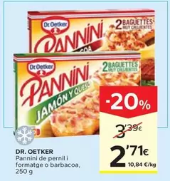 Dr Oetker - Pannini De Pernil I Formatge O Barbacoa