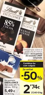 Excellence - Xocolata 85% Cacau