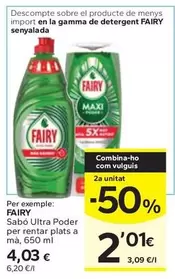 Fairy - Sabó Ultra Poder Per Rentar Plats A Mà