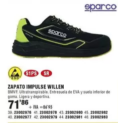 Sparco - Zapato Impulse Willen