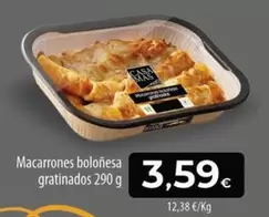 Macarrones Bolonesa Gratinados