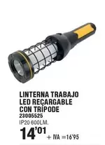 Linterna Trabajo Led Recargable Con Tripode