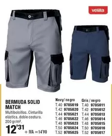 Velilla - Bermuda Solid Match