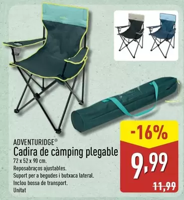 Adventuridge - Cadira De Camping Plegable