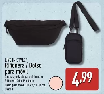 Live In Style - Riñonera/Bolso Para Movil