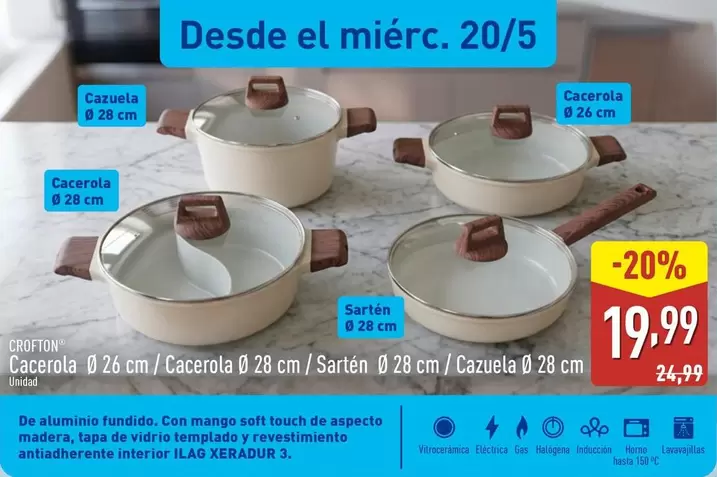 Crofton - Cacerola/Sartén/Cazuela