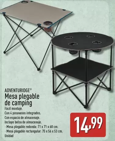 Adventuridge - Mesa Plegable De Camping