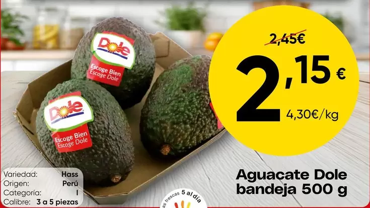 Dole - Aguacate  Bandeja