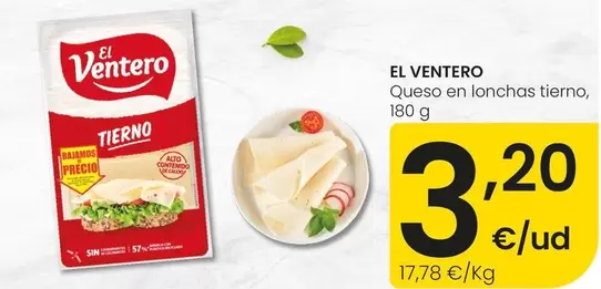 El Ventero - Queso En Lonchas Tierno