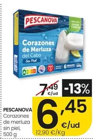 Pescanova - Corazones De Merluza Sin Piel