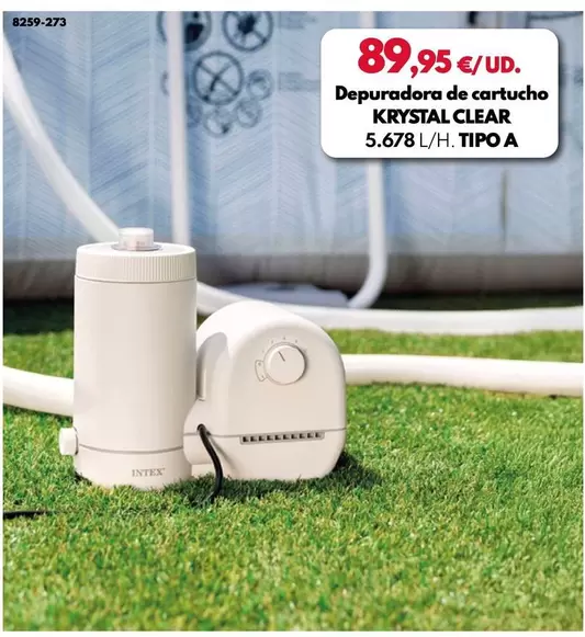 Intex - Depuradora De Cartucho Krystal Clear