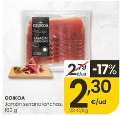 Goikoa - Jamon Serrano Lonchas
