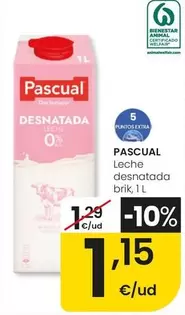 Pascual - Leche Desnatada Brik
