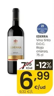 Ederra - Vino Tinto D.O.C Rioja Crianza