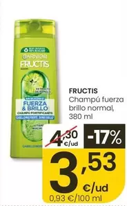 Fructis - Champú Fuerza Brillo Normal