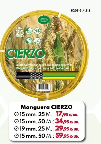 Manguera Cierzo Ø 15mm - 50M