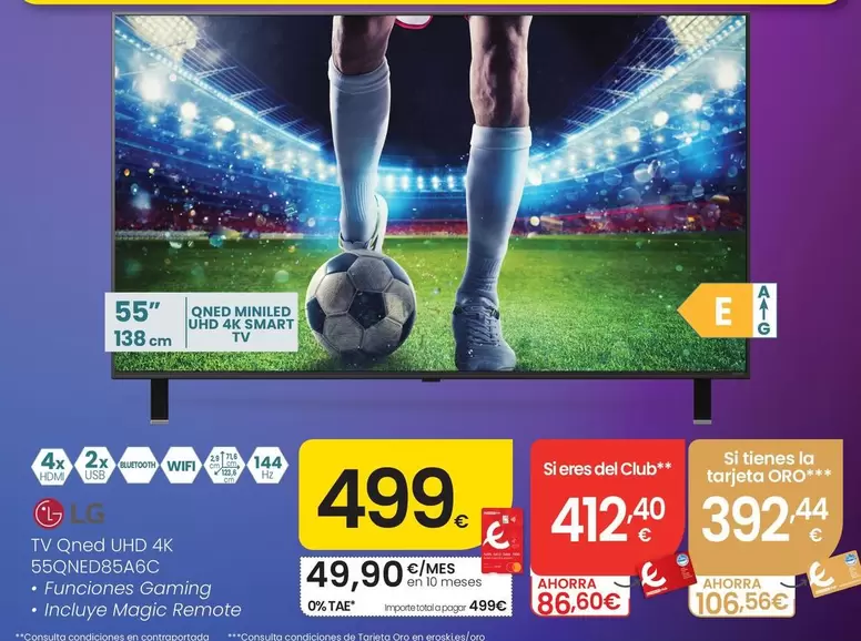 LG - TV Qned UHD 4K 55QNED85A6C