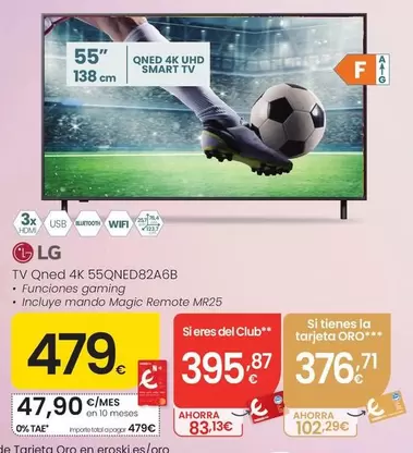 LG - TV Qned 4K 55QNED82A6B