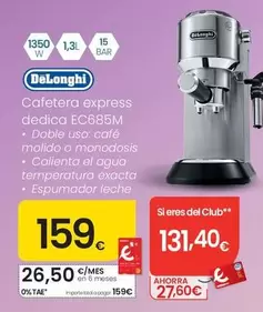 DeLonghi - Cafetera Express Ec685m