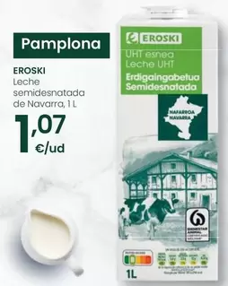 Eroski - Leche Semidesnatada De Navarra