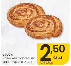 Eroski - Sneecken Mantequilla Bacon - Queso