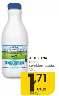 La Asturiana - Leche Semidesnatada