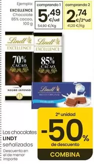 Lindt - Excellence Chocolate 85% Cacao